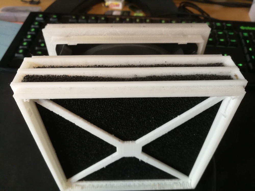 120 mm Fan Karbon Filtre Çerçevesi (Aktif Karbon Yuvası) görsel 2