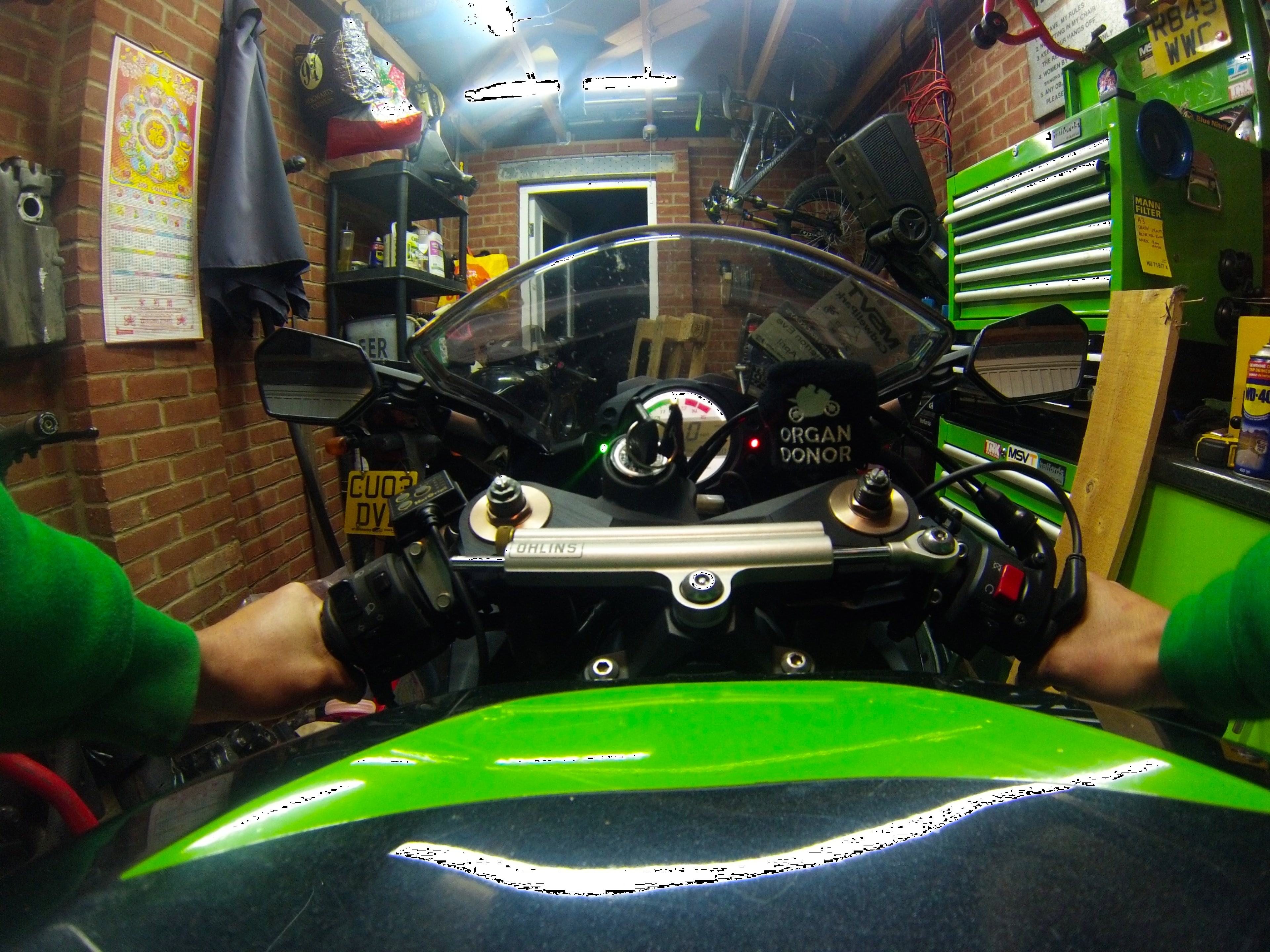 Kawasaki ZX-10R (2010) Depo Ustu GoPro Tutucu
