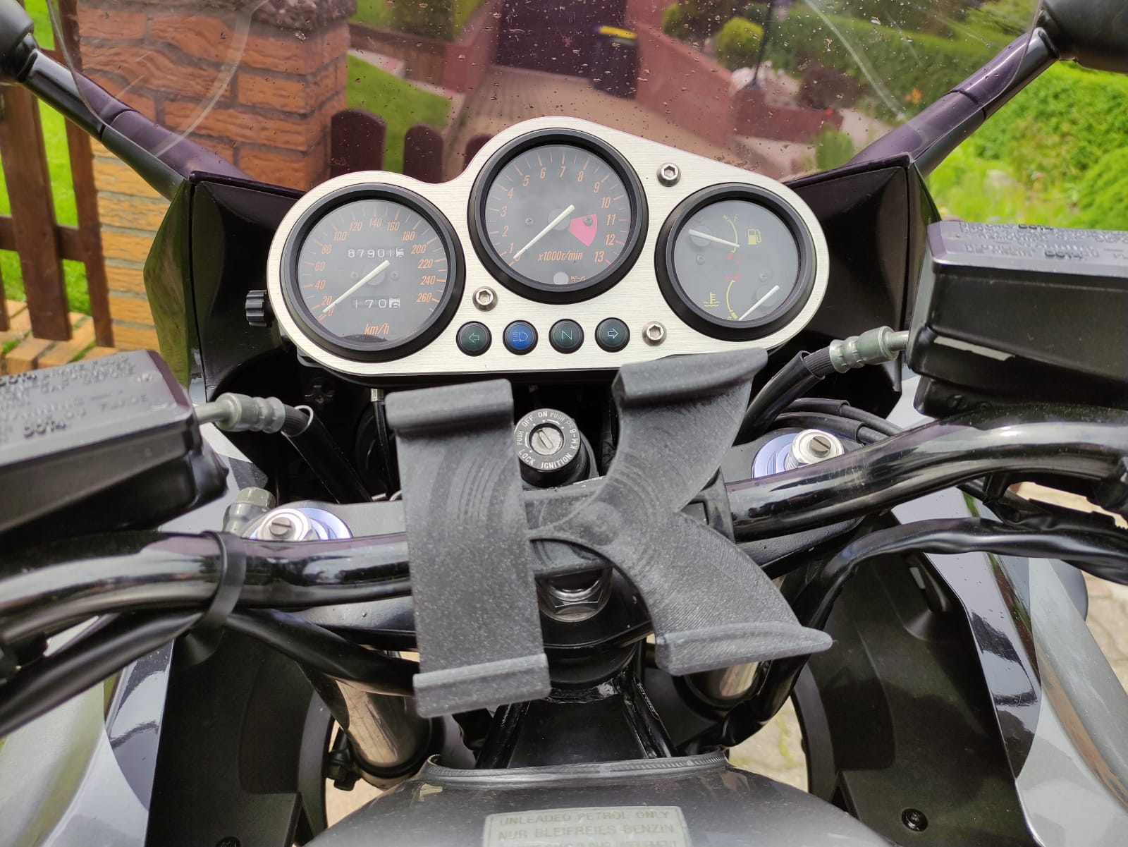Kawasaki ZRX1200S Telefon/Navigasyon Tutucu