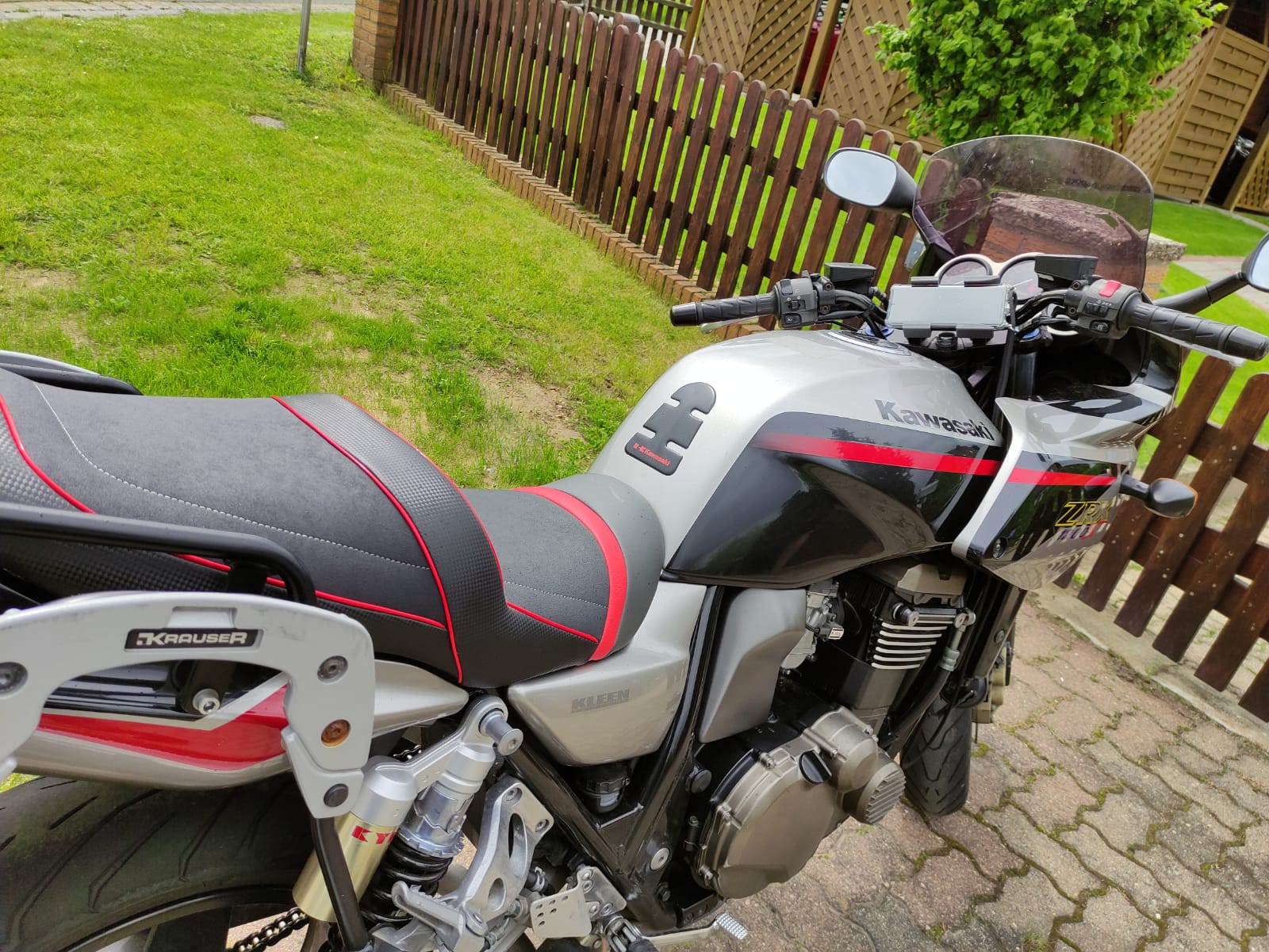 Kawasaki ZRX1200S Telefon/Navigasyon Tutucu görsel 4