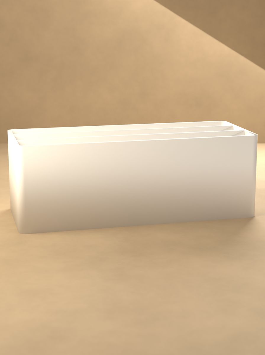 Açık Organizer Kutu (100 × 40 × 35 mm, 1 × 3 Gözlü) görsel 3
