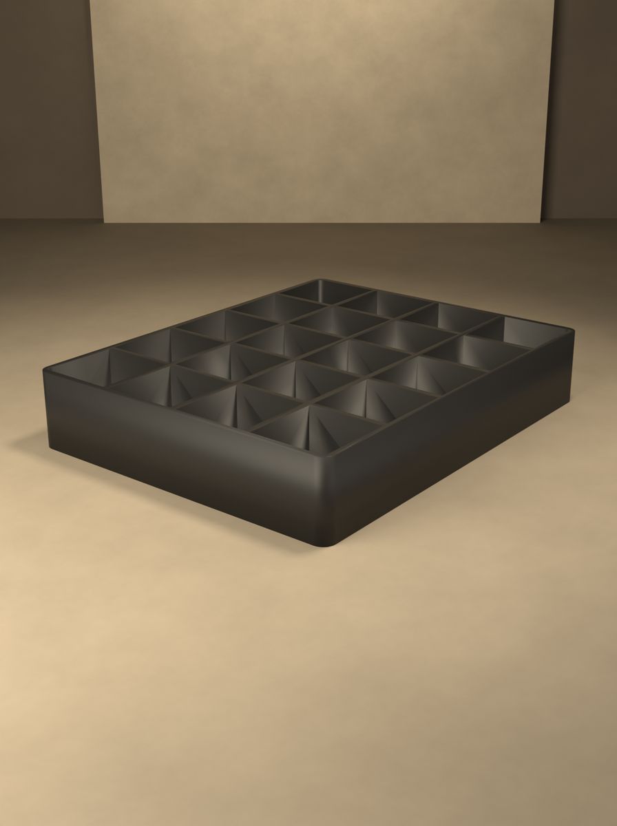 Açık Organizer Kutu (100 × 80 × 18 mm, 5 × 4 Gözlü) görsel 4