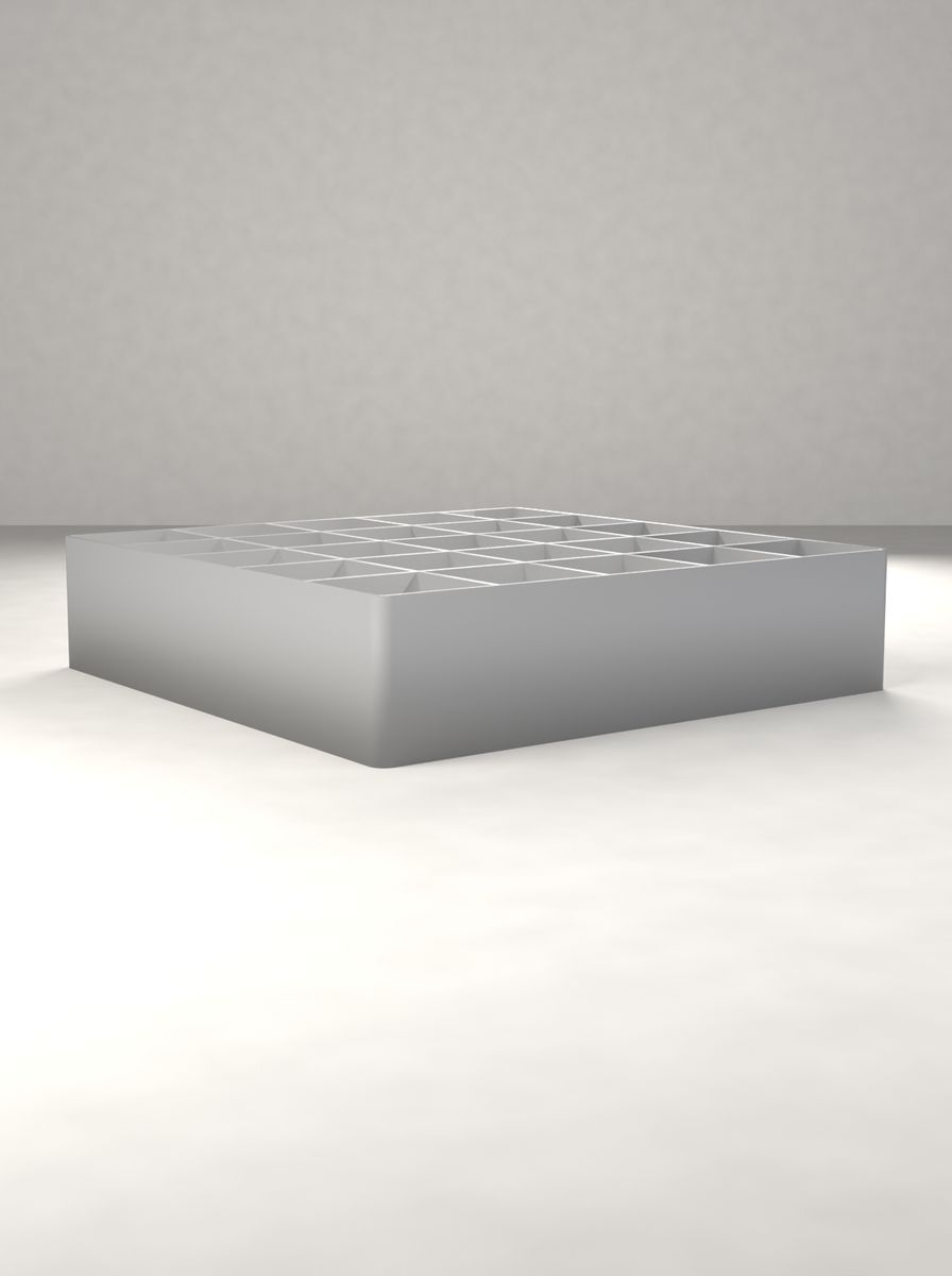 Açık Organizer Kutu (130 × 130 × 30 mm, 5 × 5 Gözlü) görsel 2