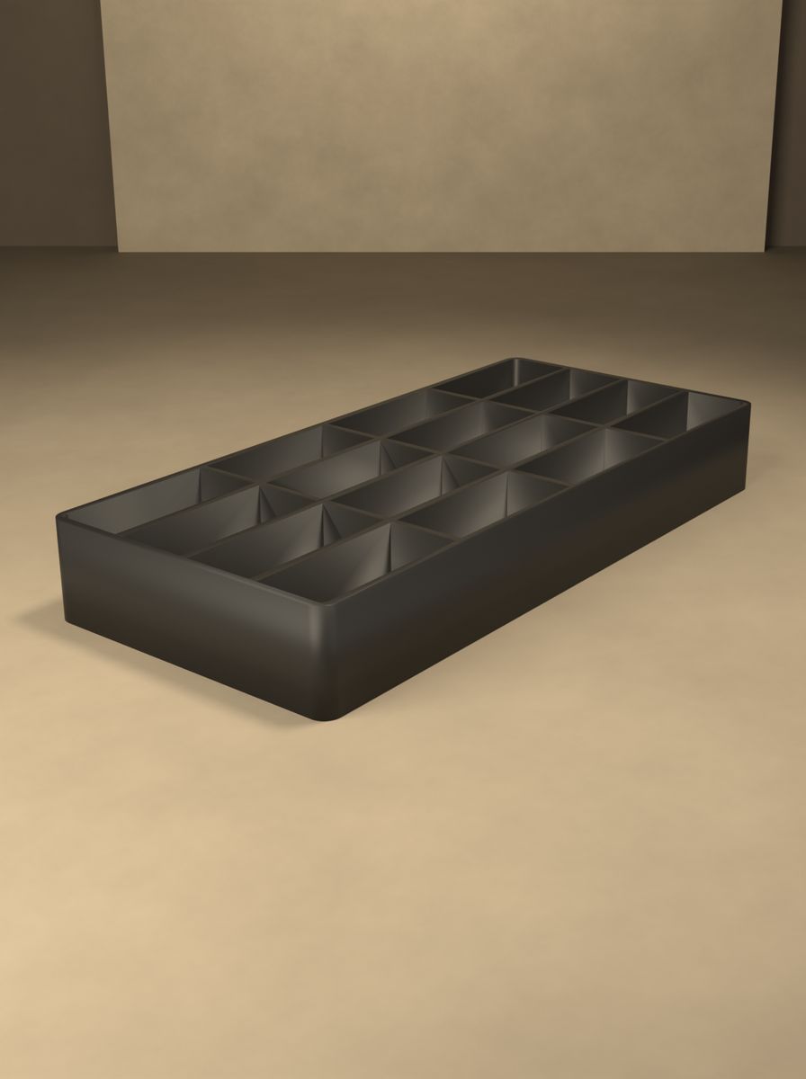 Açık Organizer Kutu (130 × 60 × 18 mm, 4 × 4 Gözlü) görsel 4
