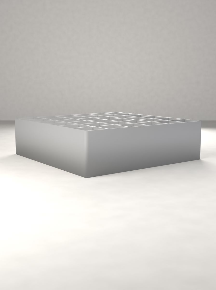 Açık Organizer Kutu (144 × 144 × 40 mm, 6 × 6 Gözlü) görsel 2
