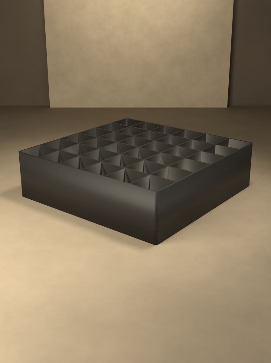 Açık Organizer Kutu (144 × 144 × 40 mm, 6 × 6 Gözlü) görsel 4