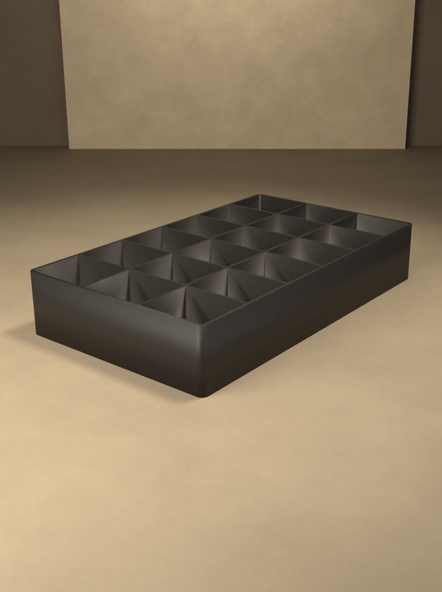 Açık Organizer Kutu (170 × 100 × 30 mm, 6 × 3 Gözlü) görsel 4