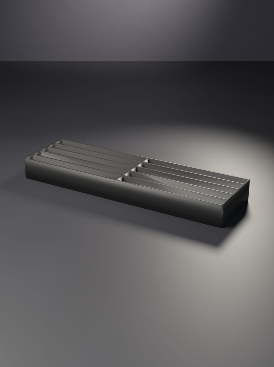 Açık Organizer Kutu (200 × 60 × 20 mm, 2 × 5 Gözlü)