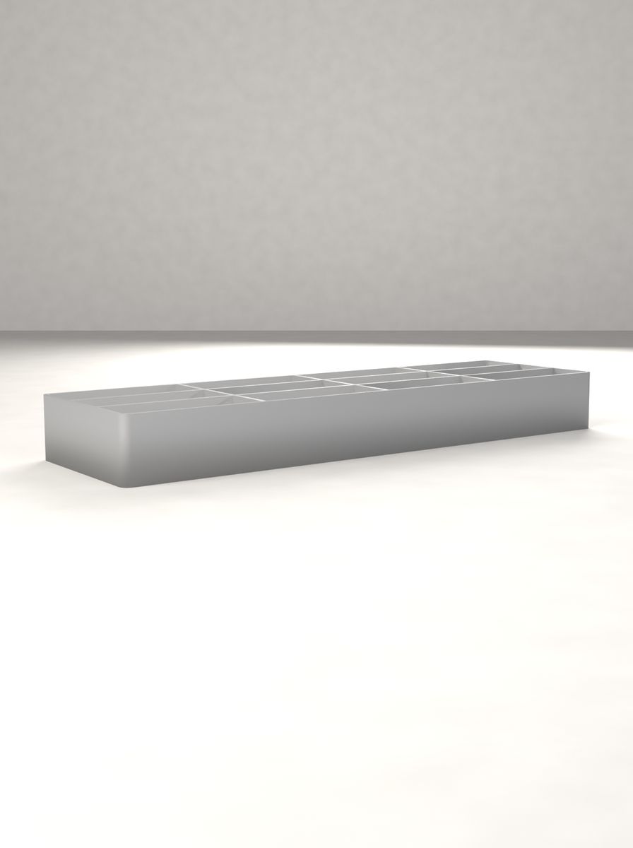 Açık Organizer Kutu (200 × 60 × 22 mm, 4 × 3 Gözlü) görsel 2
