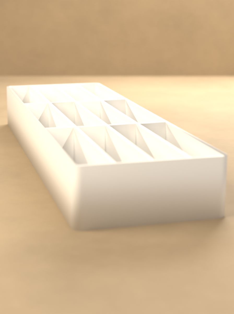 Açık Organizer Kutu (50 × 160 × 20 mm, 4 × 3 Gözlü) görsel 3
