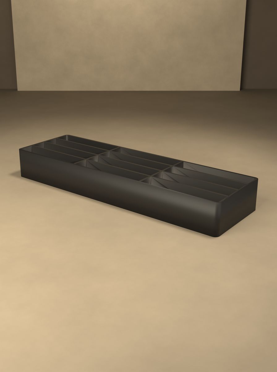 Açık Organizer Kutu (50 × 160 × 20 mm, 4 × 3 Gözlü) görsel 4