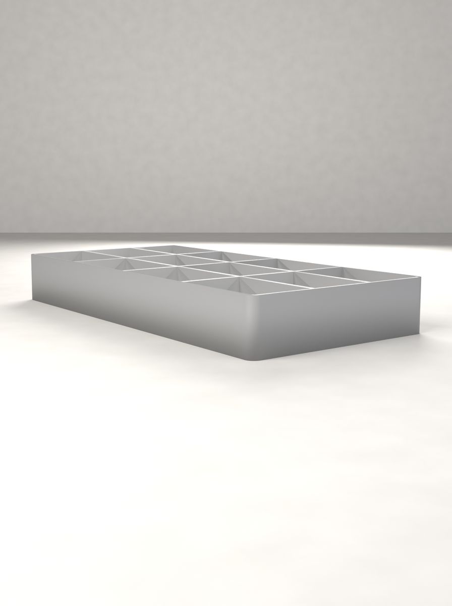 Açık Organizer Kutu (70 × 140 × 18 mm, 3 × 4 Gözlü) görsel 2