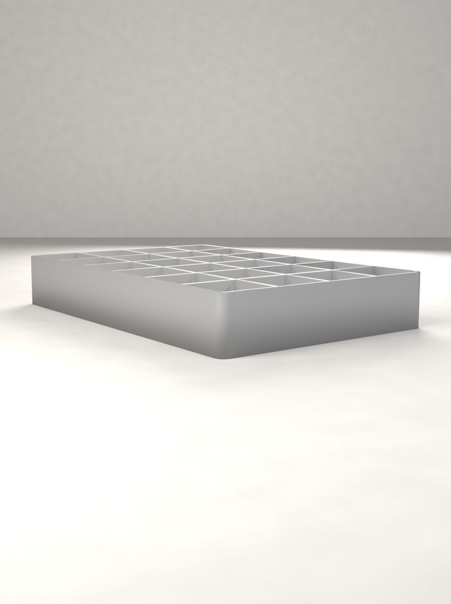 Açık Organizer Kutu (80 × 120 × 18 mm, 4 × 6 Gözlü) görsel 2