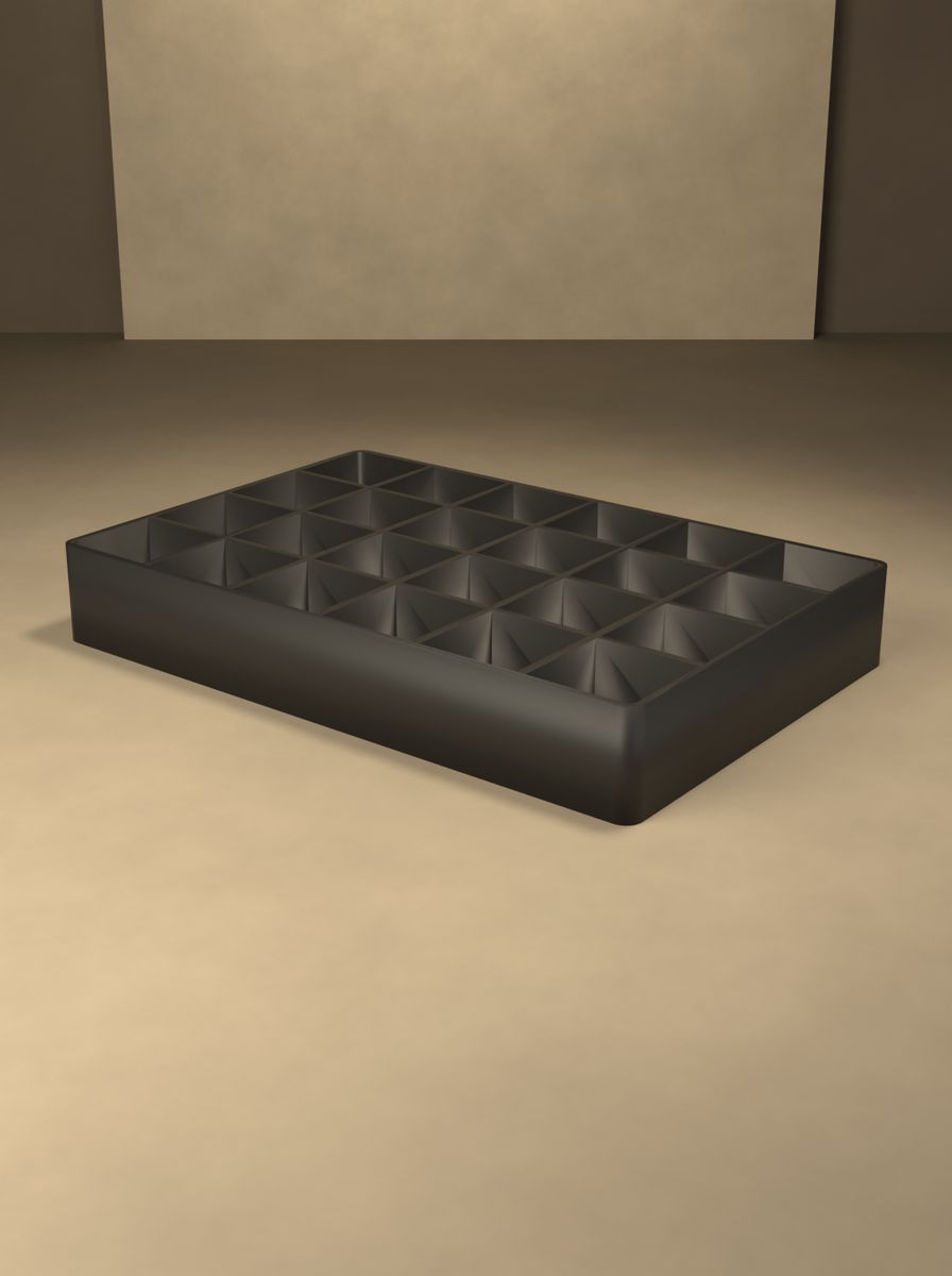 Açık Organizer Kutu (80 × 120 × 18 mm, 4 × 6 Gözlü) görsel 4