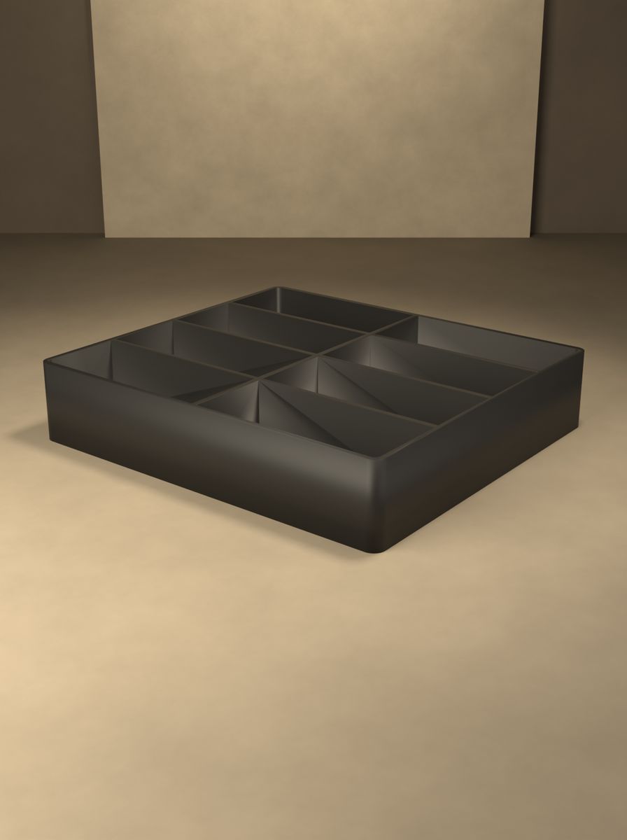 Açık Organizer Kutu (90 × 100 × 20 mm, 4 × 2 Gözlü) görsel 4