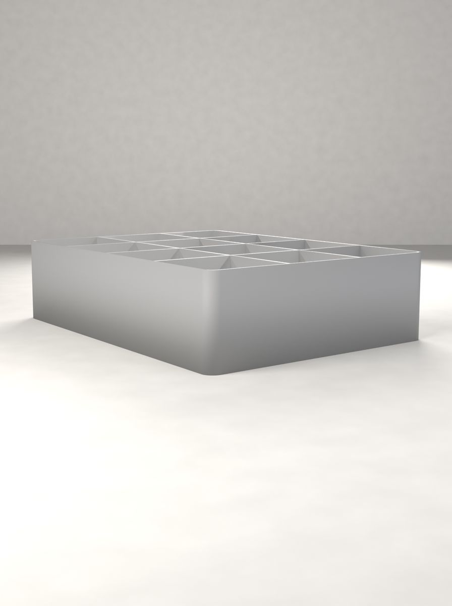 Açık Organizer Kutu (90 × 120 × 30 mm, 3 × 4 Gözlü) görsel 2