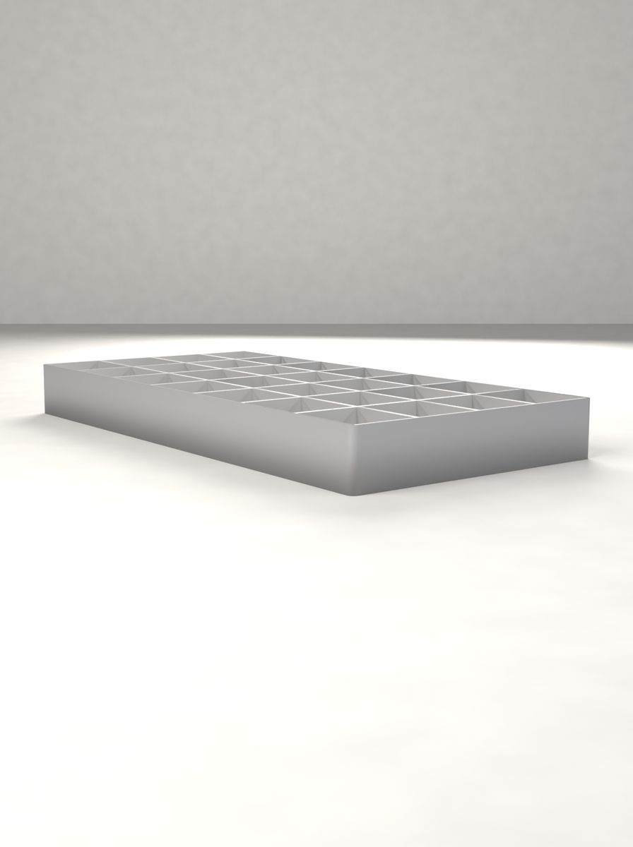 Açık Organizer Kutu (90 × 180 × 18 mm, 4 × 7 Gözlü) görsel 2