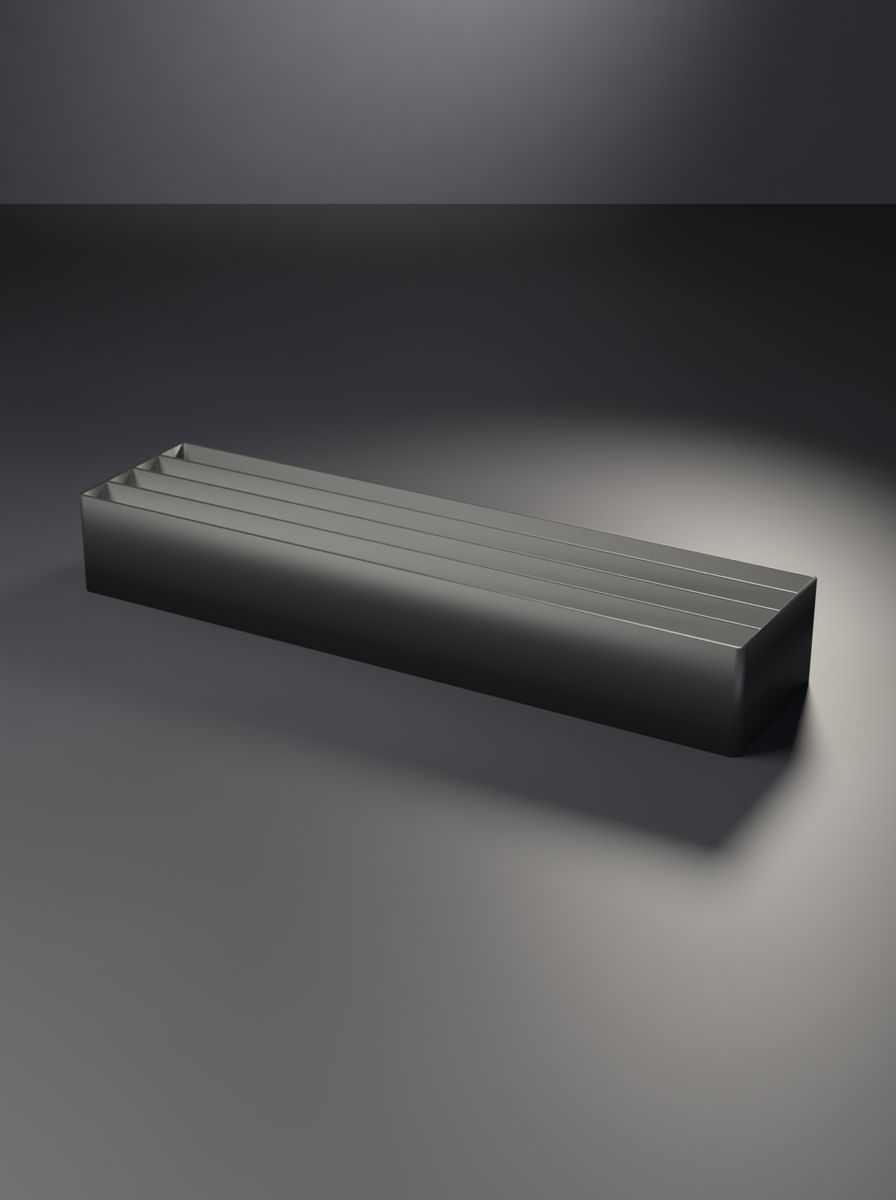 Açık Uzun Bölmeli Organizer Kutu (240 × 60 × 35 mm, 1 × 4 Gözlü)