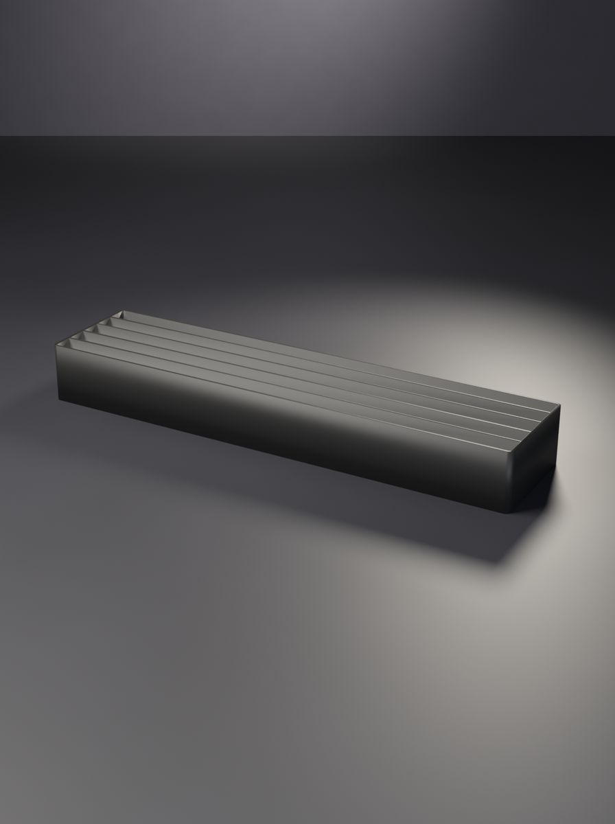 Açık Uzun Bölmeli Organizer Kutu (250 × 60 × 30 mm, 1 × 5 Gözlü)