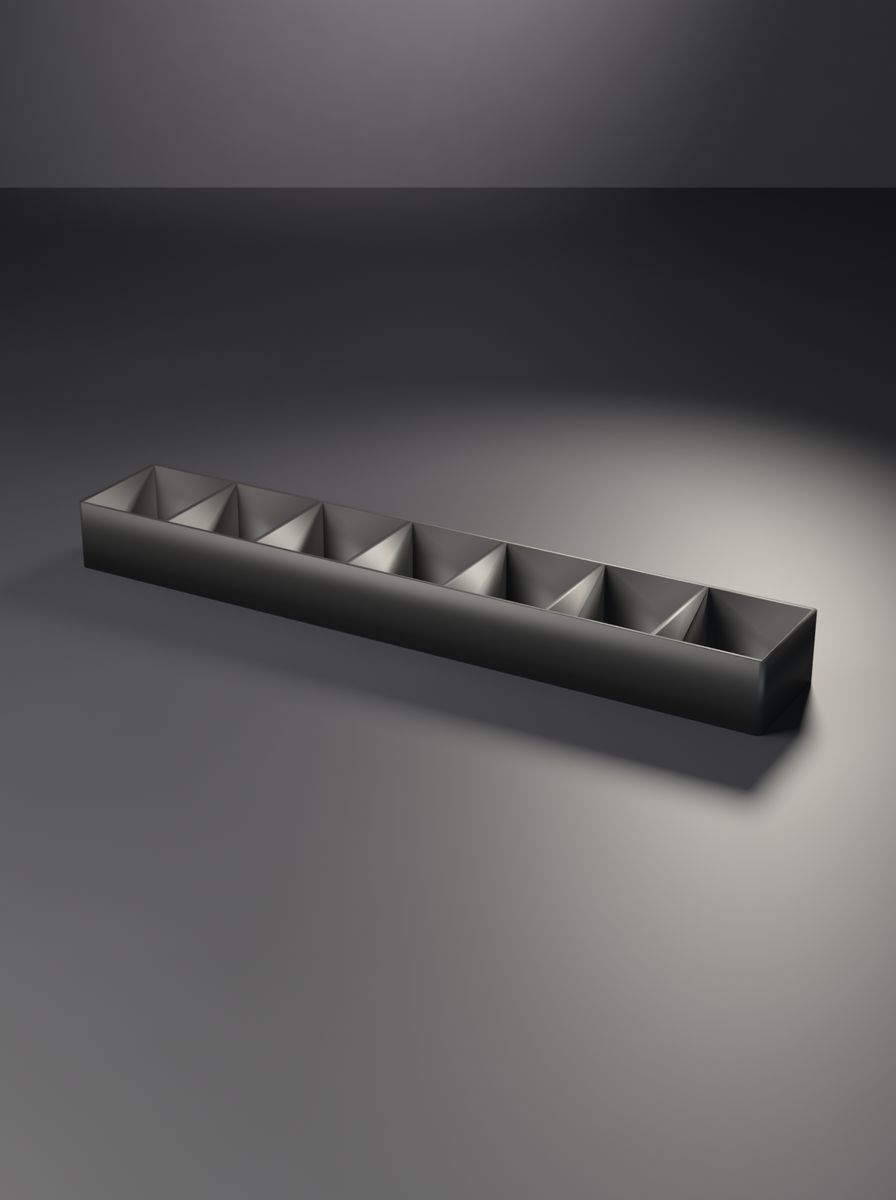 Açık Uzun Organizer Kutu (230 × 40 × 22 mm, 7 × 1 Gözlü)