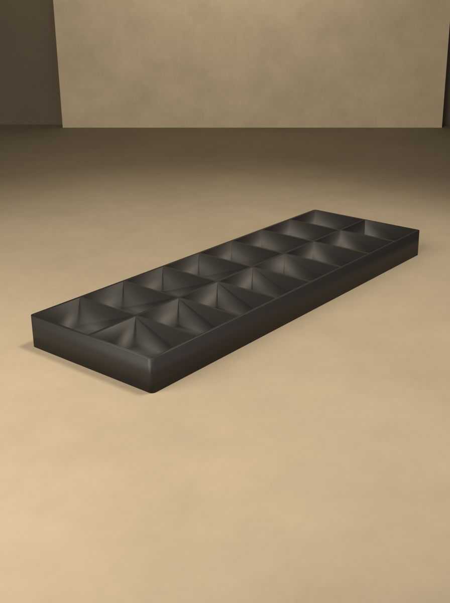 Açık Uzun Organizer Kutu (240 × 80 × 16 mm, 8 × 2 Gözlü) görsel 4