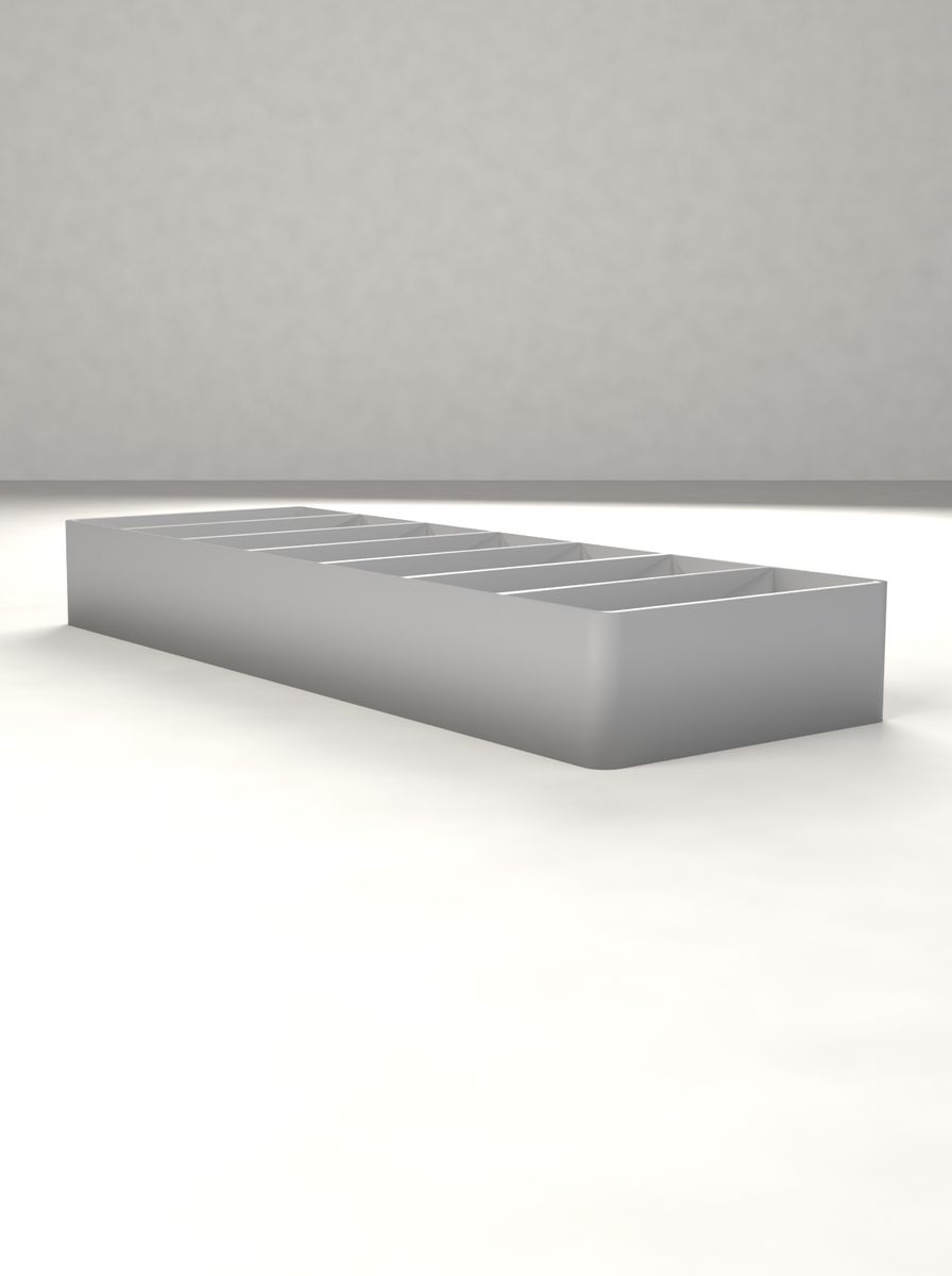 Açık Uzun Organizer Kutu (50 × 140 × 18 mm, 1 × 7 Gözlü) görsel 2