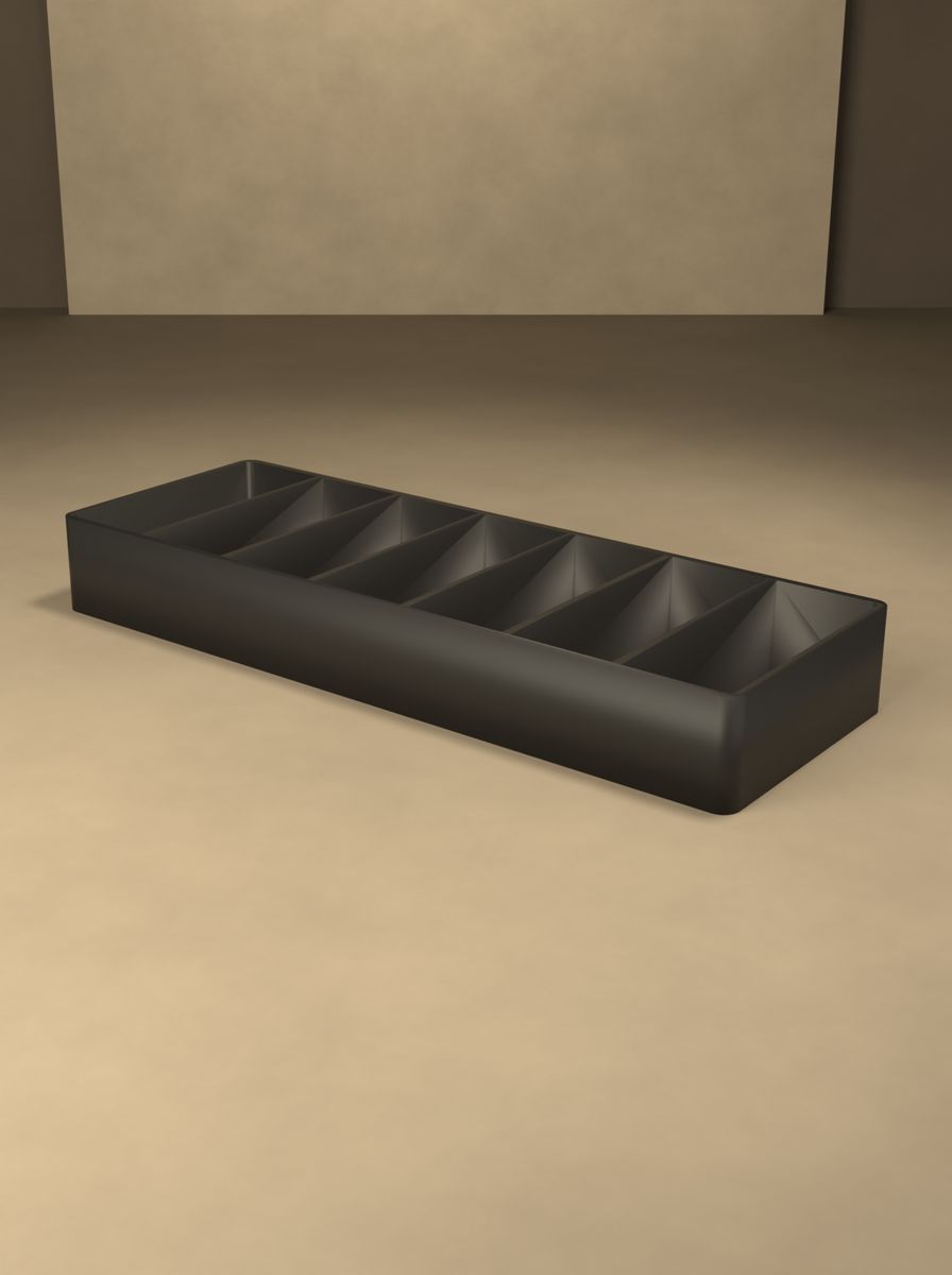 Açık Uzun Organizer Kutu (50 × 140 × 18 mm, 1 × 7 Gözlü) görsel 4