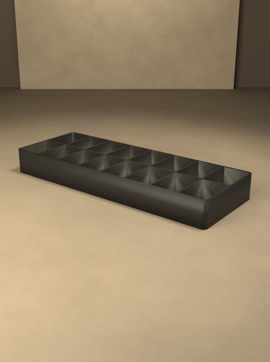 Açık Uzun Organizer Kutu (60 × 160 × 18 mm, 2 × 8 Gözlü) görsel 4
