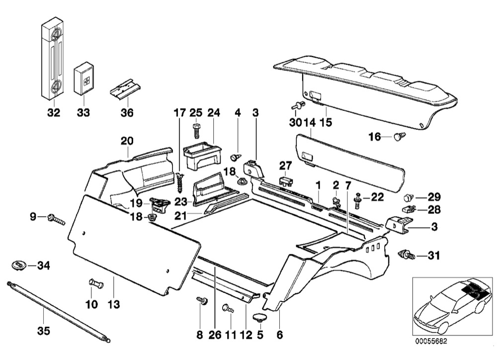 BMW E36 Bagaj Vidası (8117523)