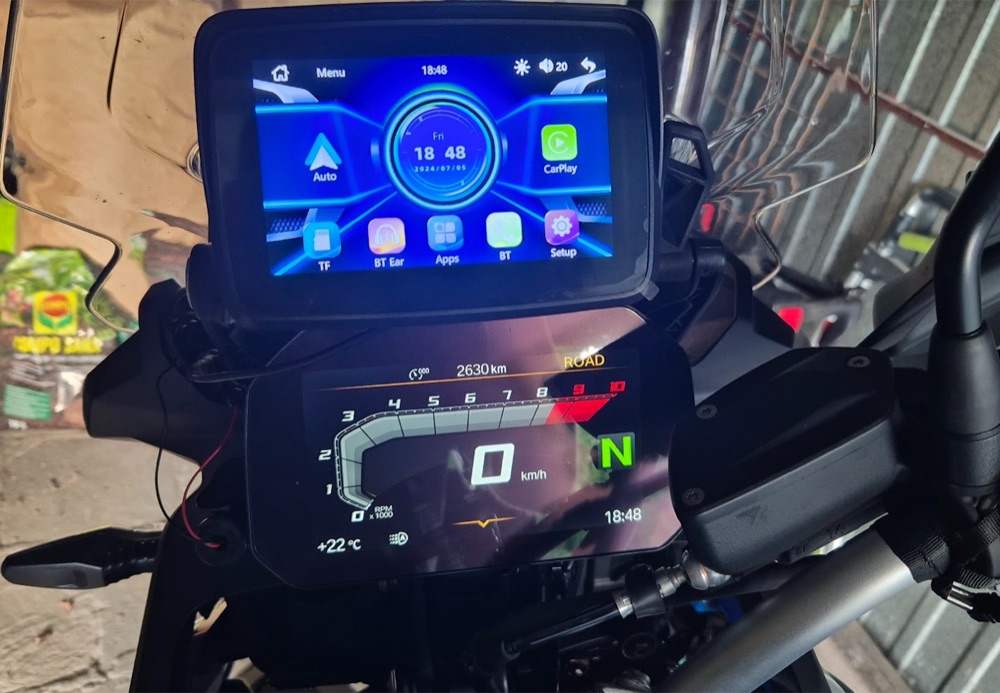 BMW Motorrad Cradle Uyumlu EVKEY MTC-10 Android Auto Braketi