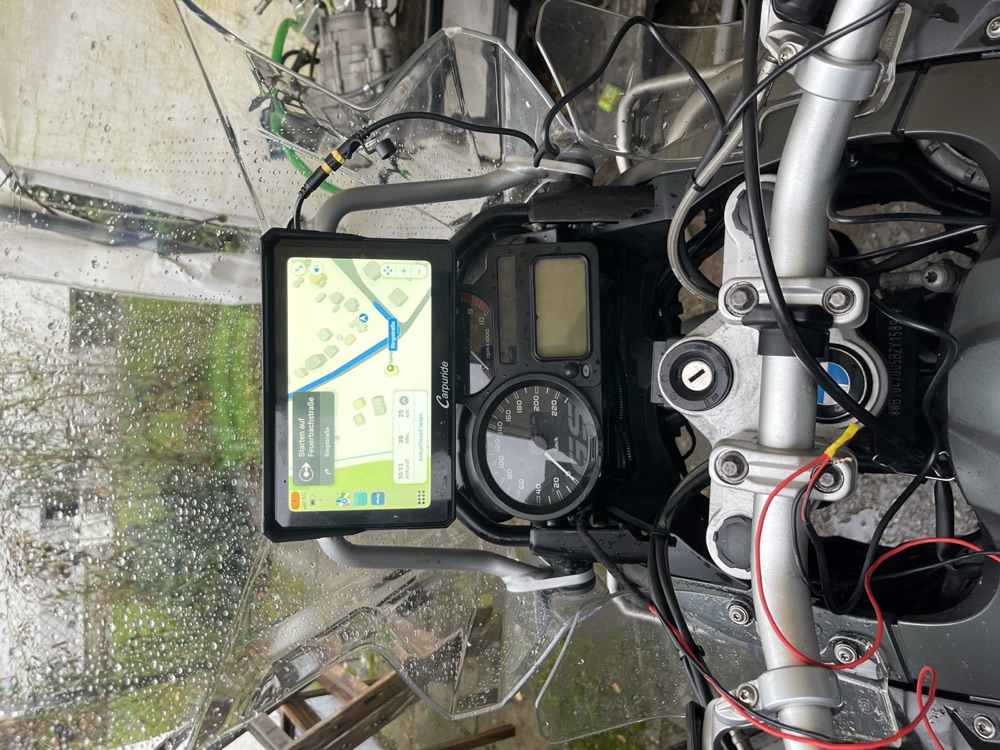 BMW R1200GS Carpuride 702 Pro Navigasyon Braketi (16.2mm) görsel 2