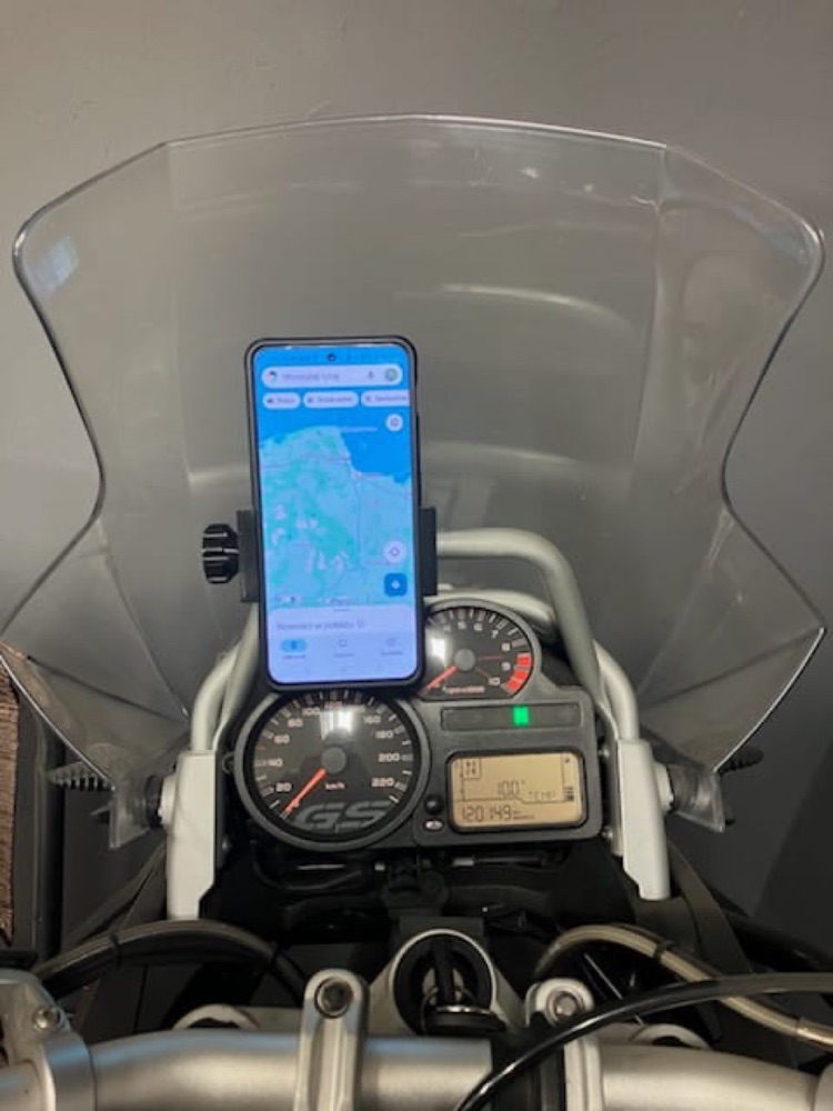 BMW R1200GS Ekstra Güçlü Telefon Tutucu görsel 2