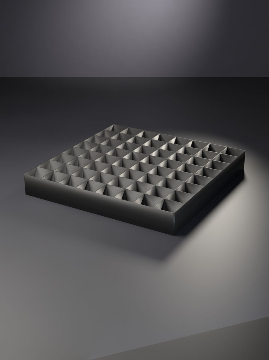 Bölmeli Kutu (300 × 300 × 40 mm, 8 × 8 Bölme)