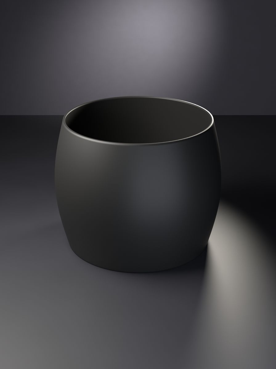 Bombeli Saksı 200 mm (Drenaj Delikli)