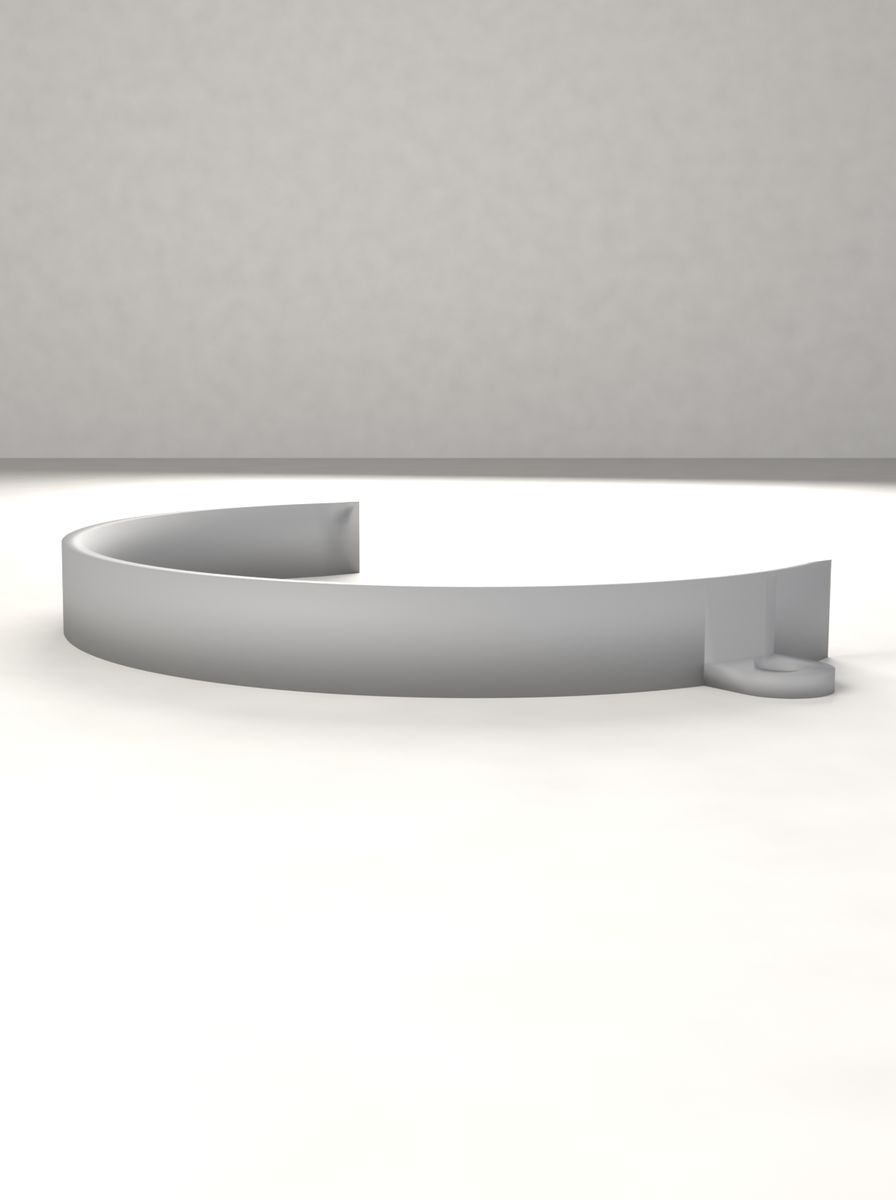 Boru Kelepçesi 100 mm (M5 Vida ile Sabitlenen) görsel 2