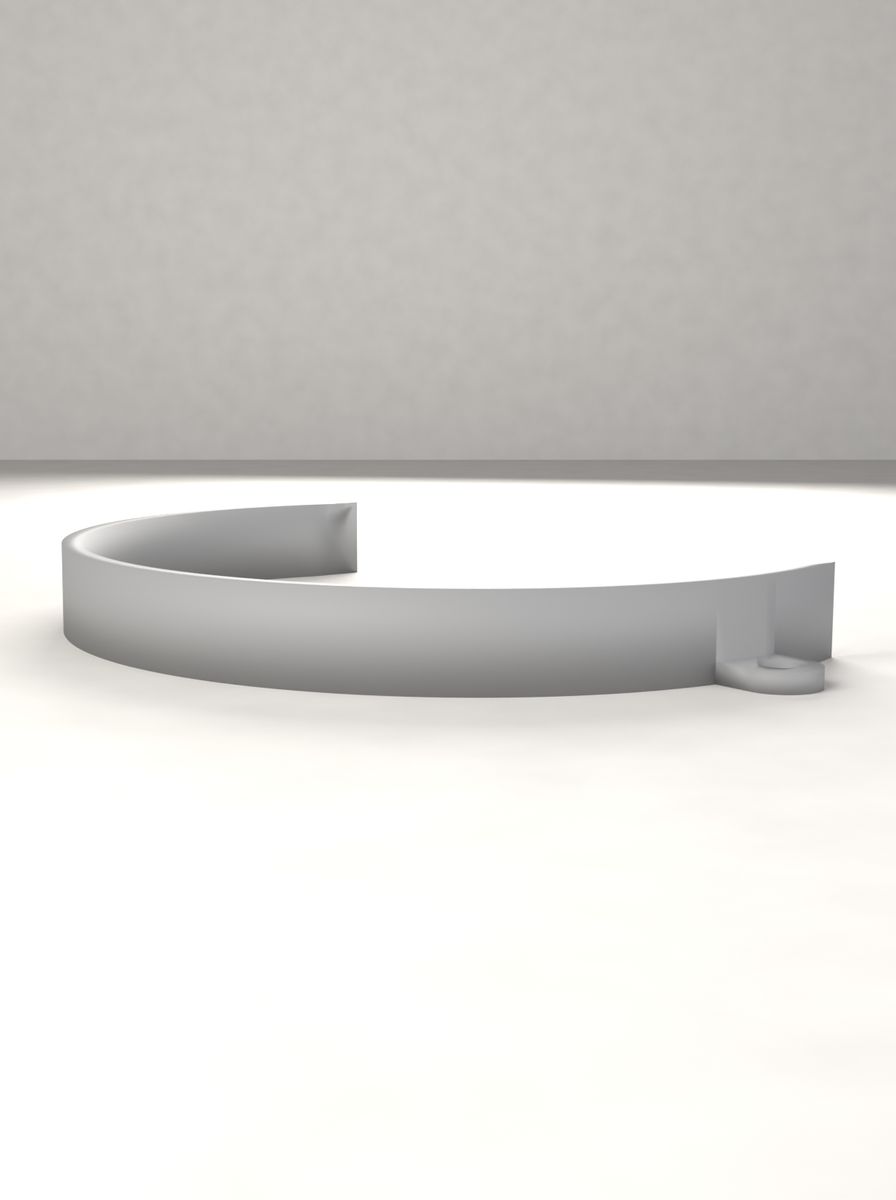 Boru Kelepçesi 120 mm (M5 Vida ile Sabitlenen) görsel 2
