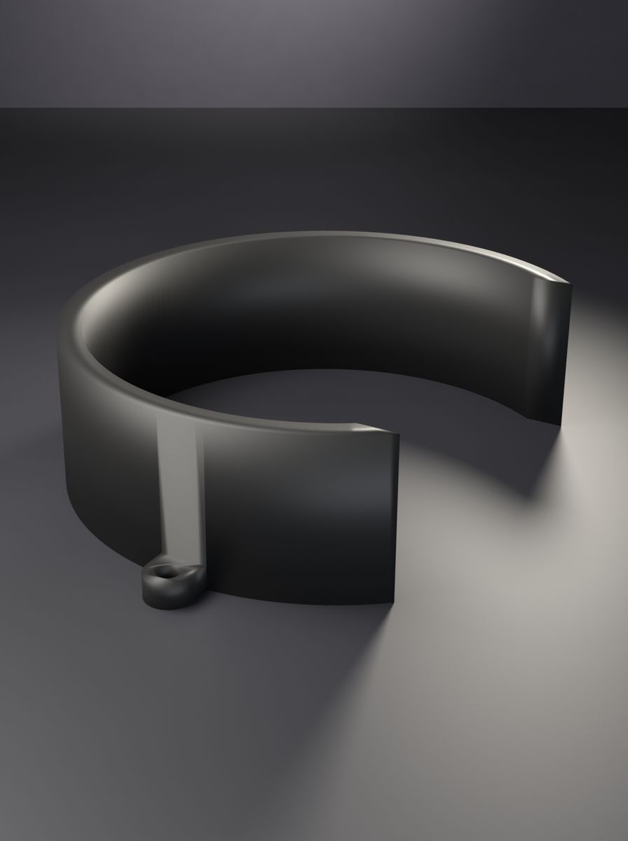 Boru Kelepçesi (120 mm Boru Çapı, 40 mm Genişlik, M5 Vidalı)