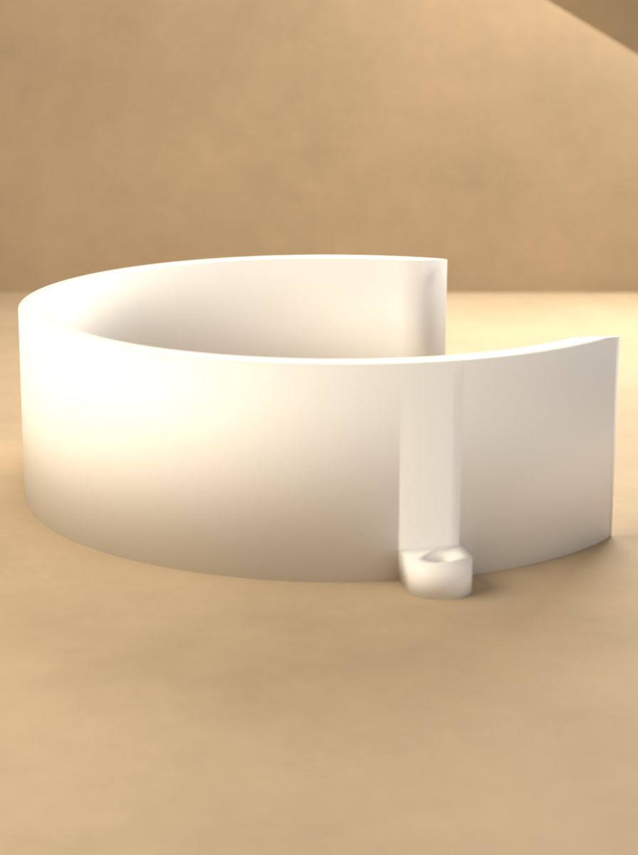 Boru Kelepçesi (120 mm Boru Çapı, 40 mm Genişlik, M5 Vidalı) görsel 3