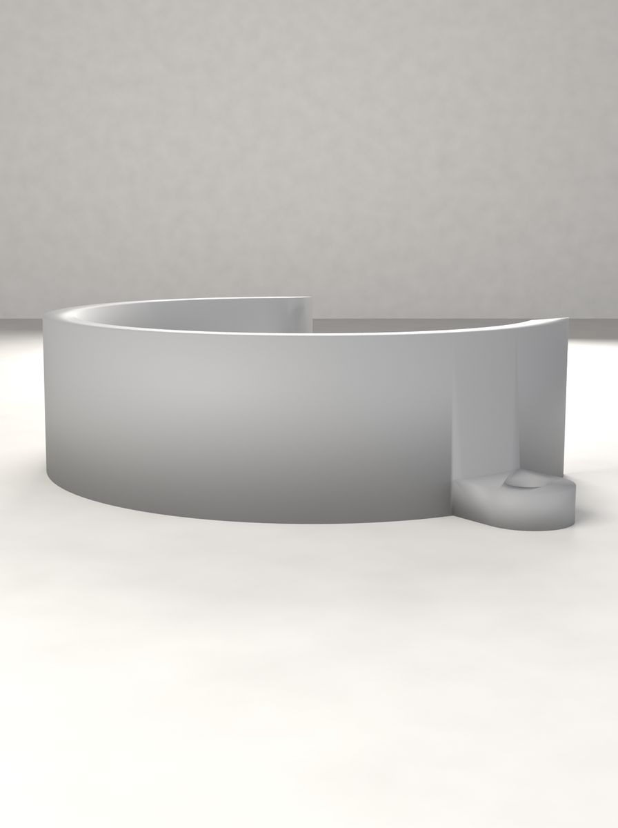 Boru Kelepçesi 60 mm (M4 Vida ile Sabitlenen) görsel 2