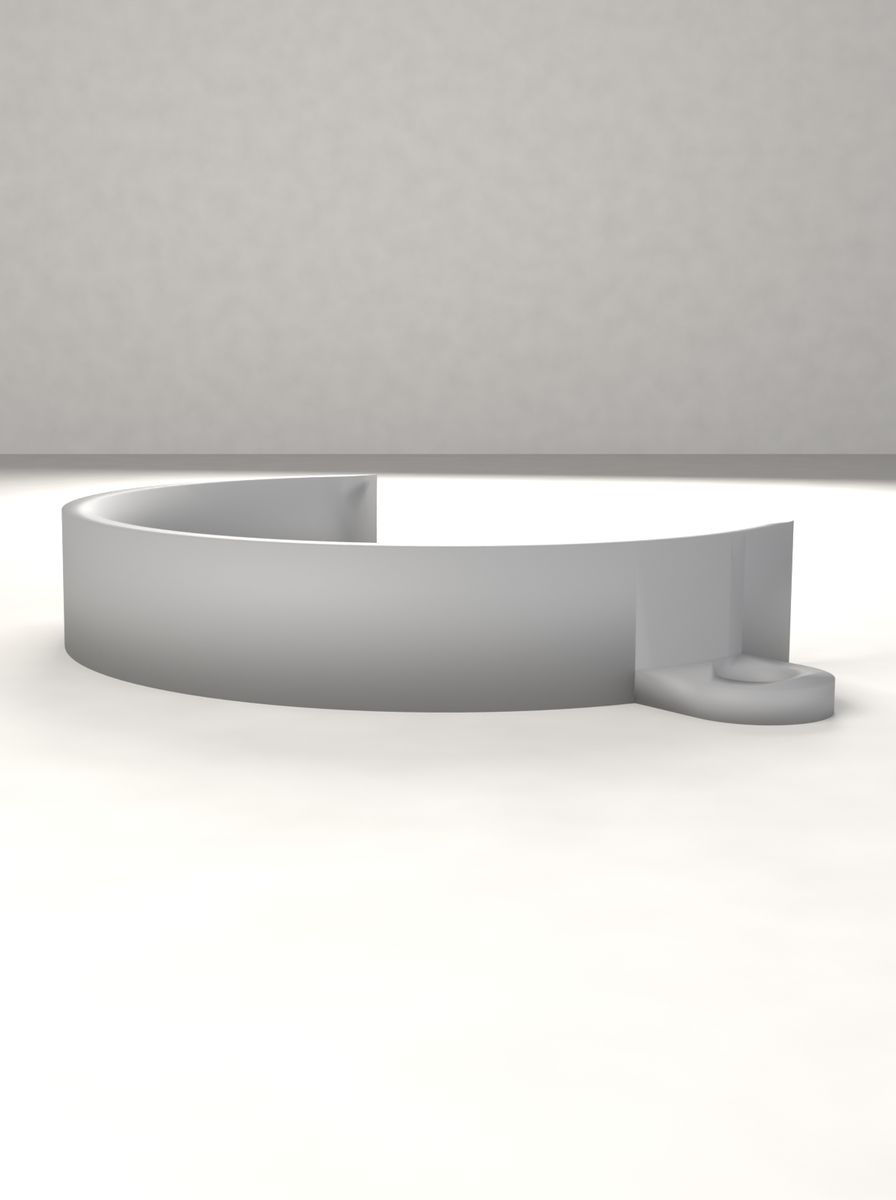 Boru Kelepçesi 60 mm (M5 Vida ile Sabitlenen) görsel 2