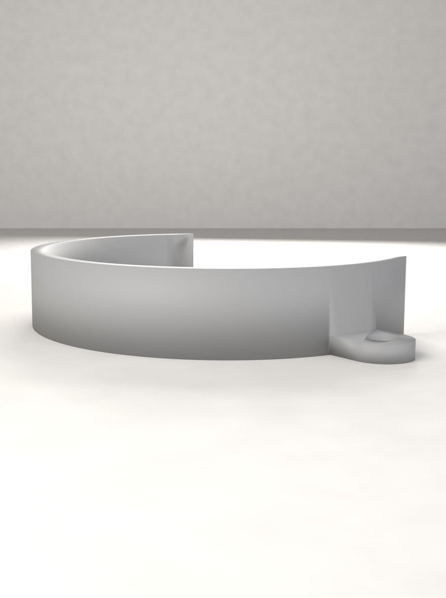 Boru Kelepçesi 65 mm (M4 Vida ile Sabitlenen) görsel 2