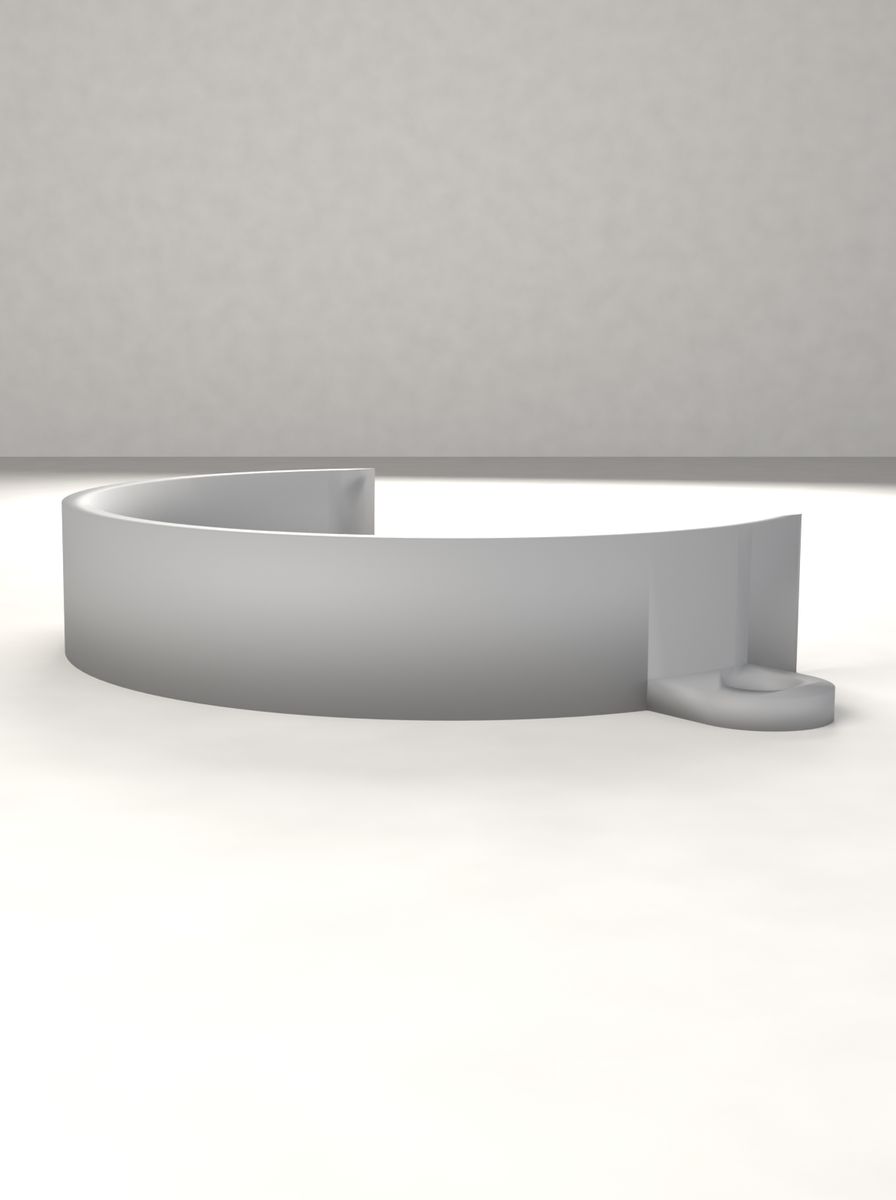 Boru Kelepçesi 65 mm (M5 Vida ile Sabitlenen) görsel 2
