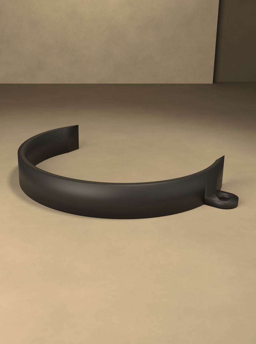 Boru Kelepçesi 90 mm (M5 Vida ile Sabitlenen) görsel 4