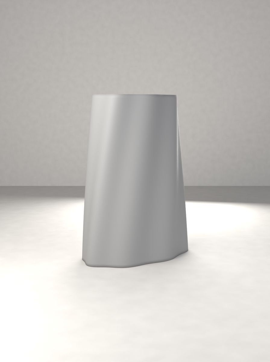 Bükümlü Oval Kanallı Saksı (90 × 54 mm, 120 mm Yükseklik, 8 Kanal, Drenaj Delikli) görsel 2