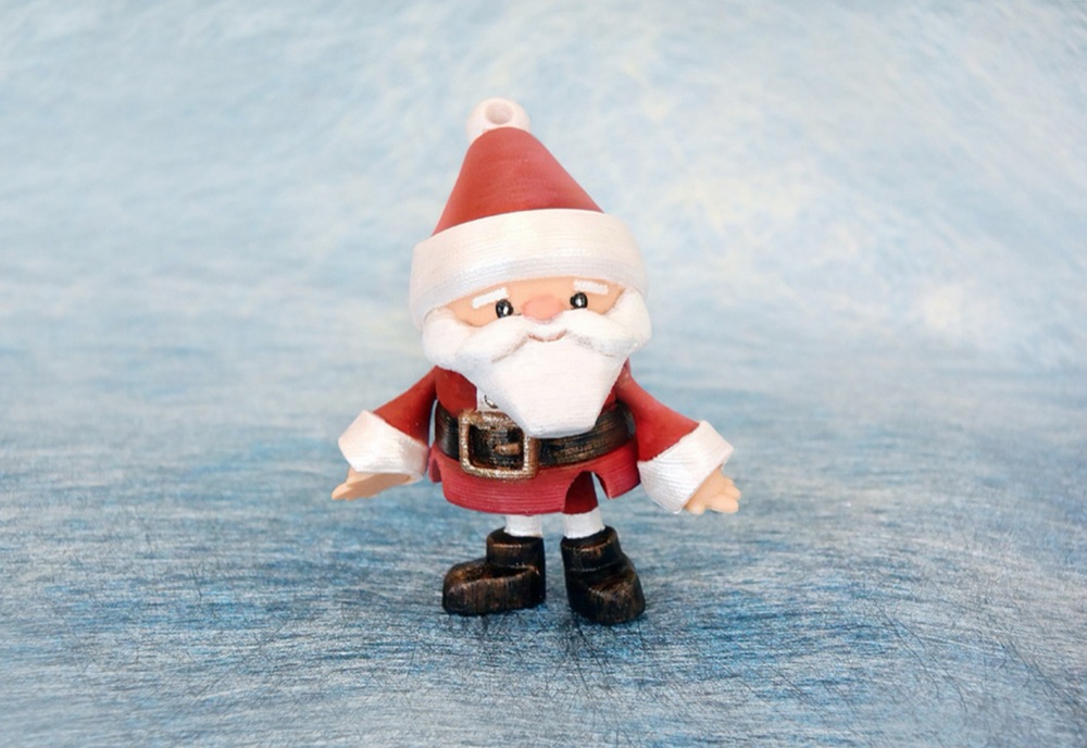 Eklemli Yılbaşı Süsü Seti (Noel Baba, Elf, Ren Geyiği) görsel 4