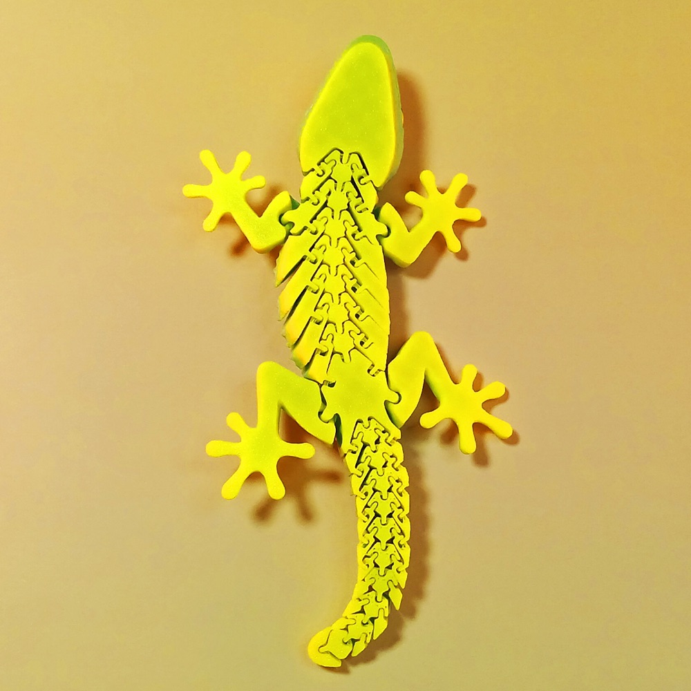 Eklemli Gecko Kertenkele Stres Oyuncağı — Esnek Gövde (6-25 cm Boyut Seçenekli) görsel 4