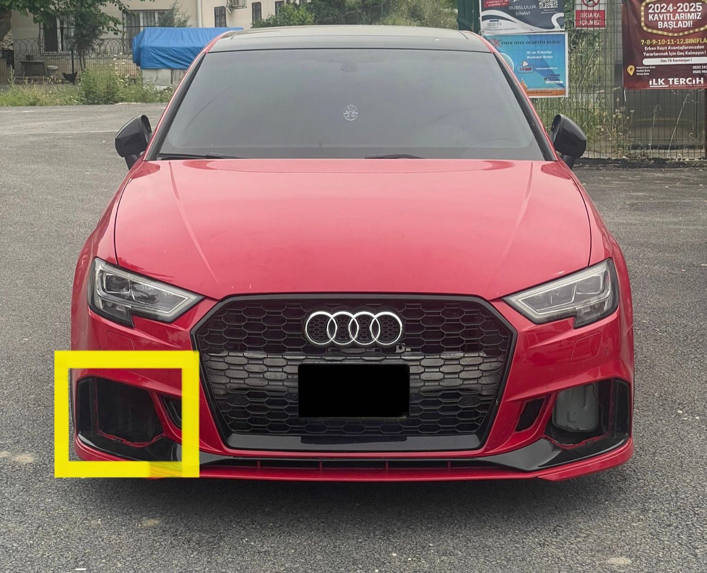 Audi A3 Tampon Sis Farı Petek Izgarası