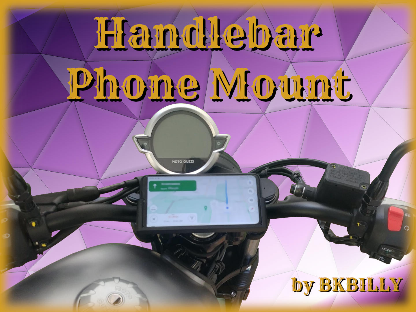 Moto Guzzi Gidon Telefon Tutucu