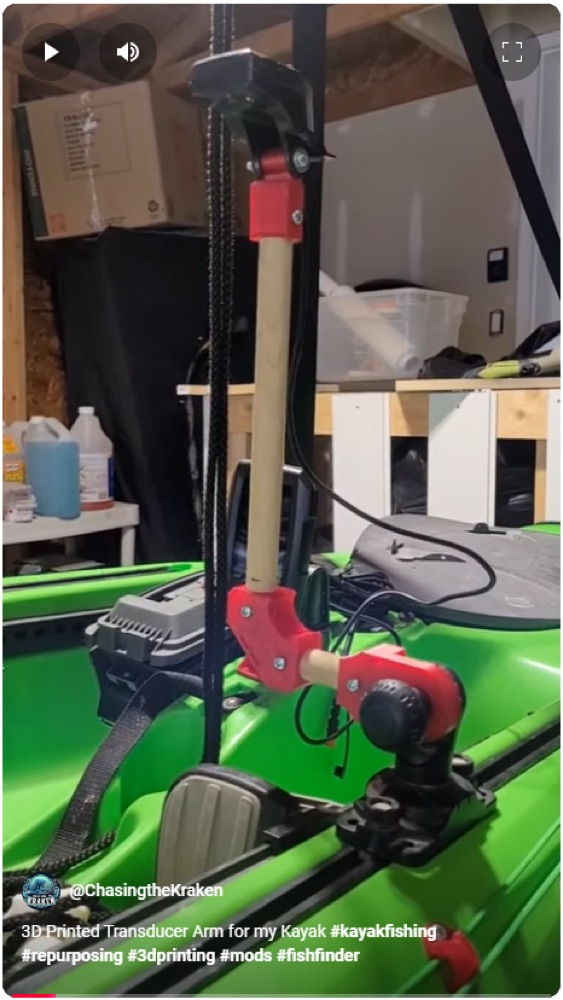 Tekne veya Kayak Icin Transduser Kolu