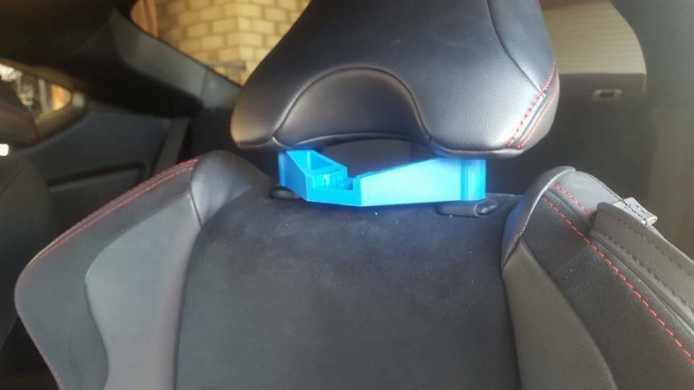 Subaru BRZ / Toyota GT86 Koltuk Başlığı Aksiyon Kamera Tutucusu görsel 4